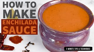 Enchiladas Sauce Recipe  Easy Homemade  Vegetarian [upl. by Ycram944]