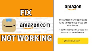 How To Fix Amazon App Not Working 2024 QUICK FIX [upl. by Airom]