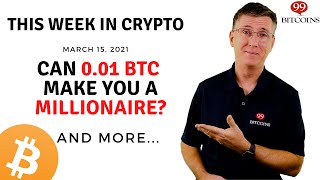 🔴 Can 001BTC Make You a Millionaire  This Week in Crypto  Mar 15 2021 [upl. by Hinch]