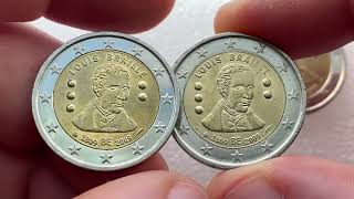 2 euro 2009 Belgium Louis BRAILLE [upl. by Waal]