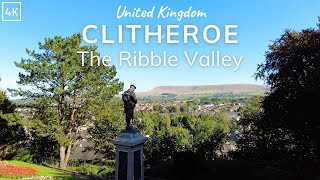 Clitheroe Walking Tour 4K  English Country Town and Castle 2024  The Ribble Valley 60fps [upl. by Akener603]