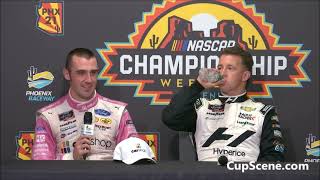 NASCAR at Phoenix Nov 2021 Xfinity post race Cindric Allmendinger Gragson [upl. by Abe120]