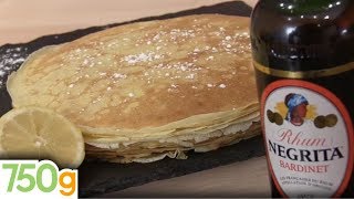 Recette de pâte à crêpes parfumée  750g [upl. by Nadabas]