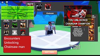 Roblox Encounters Unlocking Chainsaw Man [upl. by Serafine]