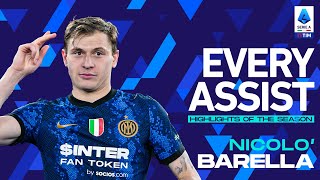 Barella Inter’s tireless runner  Every Assist  Highlights of the season  Serie A 202122 [upl. by Sassan]