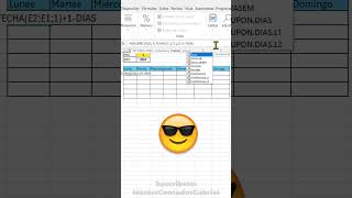 Como crear un calendario en excel con una sola funcionexcel excelavanzado mastercontadorgabriel [upl. by Eenattirb]