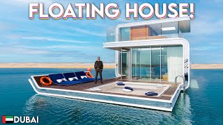 Touring a 4700000 Floating House with an UNDERWATER BEDROOM [upl. by Arbua605]