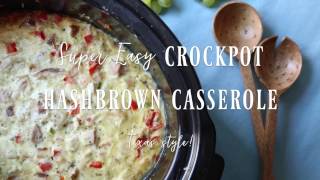 Crockpot Hashbrown Casserole [upl. by Nnylhtak]