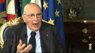 Colloquio del Presidente della Repubblica Giorgio Napolitano con Eugenio Scalfari [upl. by Boyes]