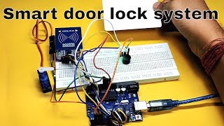 Simple RFID control servo motor for smart door lock system using arduino [upl. by Jacy]