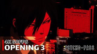 PsychoPass  Opening 3 【Enigmatic Feeling】 4K 60FPS Creditless  CC [upl. by Caldera]