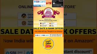 great indian festival amazon 2024 amazongreatindianfestival amazon sale creditcard offer bank [upl. by Ulric]