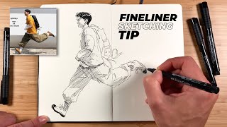 Improve your INK PEN SKETCHING with this easy tip [upl. by Narag]