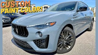 This 2023 Maserati Levante Modena Dawns A Rare Blue Graphite Custom Paint Color [upl. by Lledal210]