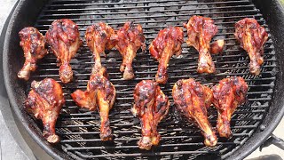 How To Grill Butterfly Chicken Legs On Weber Grill [upl. by Amin]