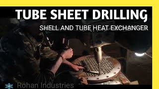 Tube sheet drilling for shell and tube heat exchanger [upl. by Sldney]