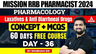 RRB Pharmacist 2024  Pharmacology  Laxatives amp Anti Diarrhoeal Drugs  By Shubham Sir [upl. by Jacquelynn]