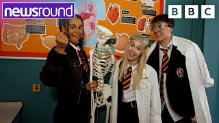 Waterloo Road Advice for starting secondary school amp behind the scenes tour  Newsround [upl. by Ainelec]