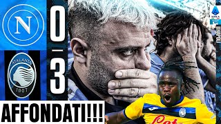 😓AFFONDATI NAPOLI 03 ATALANTA  LIVE REACTION NAPOLETANI AL MARADONA HD [upl. by Retsevlys]