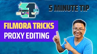 How to Edit Video with PROXY in Filmora 11 [upl. by Aratihc48]