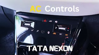 AC panel full controls in detail video  Nexon Pure Facelift [upl. by Narib931]