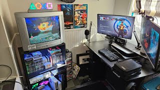 Game Room Tour 2023  New and Retro Video Games [upl. by Neelat]