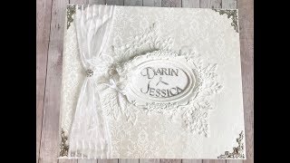 LARGE CUSTOM MADE WEDDING ALBUM SHARE SHELLIE GEIGLE JS HOBBIES AND CRAFTS [upl. by Sirrom182]