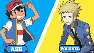 ASH VS VOLKNER POKEMON BATTLE [upl. by Kleon106]