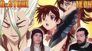 ¿¡TSUKASA MATA A SENKU  REACCIÓN 1X04 DR STONE [upl. by Samantha]