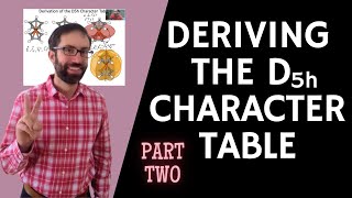 Deriving the D5h Character Table Part 2 out of 3 [upl. by Baese]