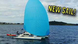 Sailing with a Spinnaker for the FIRST TIME  Ep152 [upl. by Dlanger]