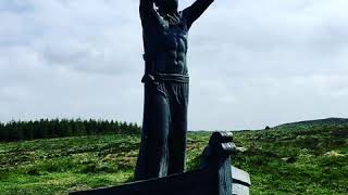 Manannán mac Lir sculpture by John Sutton at Gortmore Magilligan County Londonderry [upl. by Dronel]