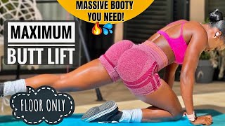 MASSIVE BOOTY LIFT IN 14 DaysIntense Booty Pump Glute Focus NOT thighs On Floor No Equipments [upl. by Merlina]