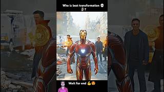 Iron man new suit 💀 who is best transformation 😍😳😳🗿 shorts marvel ironman marvel tranding [upl. by Ecire]