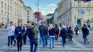 Vienna Walking Tour on Ringstrasse amp City Center Austria  4K HDR  ASMR [upl. by Ninnahc776]