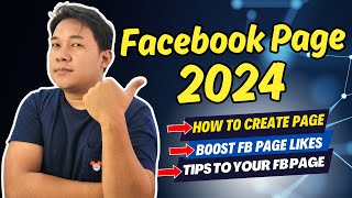 PAANO GUMAWA NG FACEBOOK PAGE 2024 [upl. by Enaols]