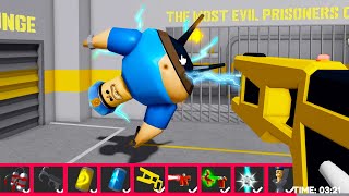 Playing with ITEMS BARRYS PRISON RUN UPGRADE HARD MODE Roblox obby [upl. by Lapotin]