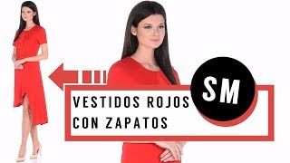 VESTIDOS ROJOS CON ZAPATOS 👗 ¡¡¡Tendencias e Ideas [upl. by Gruber]