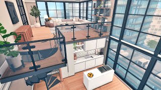 The Sims 4 Loft Apartment  701 Zenview  Speed Build  CC Links [upl. by Eittik]