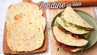 PIADINE MORBIDISSIME SENZA LIEVITO  allolio doliva  Ricetta semplice LifeampChiara [upl. by Ferrigno]