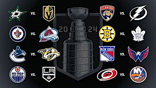 2024 Stanley Cup Playoffs  Round 1  Every Goal [upl. by Varden]