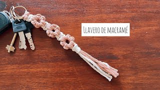 Llavero de macramé con patrón nuevo [upl. by Acirret]