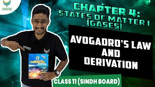 Avogadros law and DerivationClass 11Chapter 4 Chemistry shaheencoachingcenter sindhboard [upl. by Ahsiena]