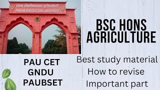 How To Prepare For BSc Agriculture Test  PAU CET  Important Tips To Get Top Rank  Book syllabus [upl. by Yreva]