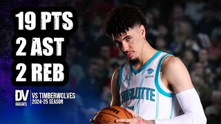 LaMelo Ball vs Timberwolves 19 pts 2 ast 2 reb  Nov 04 2024  Regular Season [upl. by Nref]