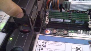 ProLiant DL380 G4 booting Windows Server 2008 [upl. by Bloem13]