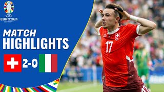 Switzerland vs Italy  20  Highlights  UEFA Euro 2024  italy vs switzerland [upl. by Rizika211]