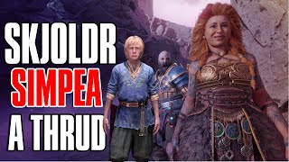 SKJOLDR es un SIMP con Thrud  God of War Ragnarok [upl. by Alocin92]