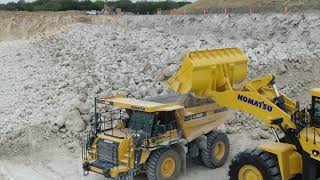 Komatsu WA8008 and HD6058 [upl. by Ambur]