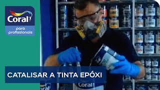 Como preparar e catalisar tinta epóxi [upl. by Ydarb604]